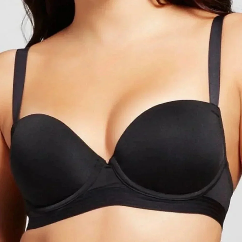 34C Maidenform SE1103 Self Expressions Bonded Push Up UW Bra Black  New with Tag